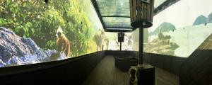 Einblick in das immersive Kinoerlebnis im Entdeckerhaus Arche  Zoo Leipzig